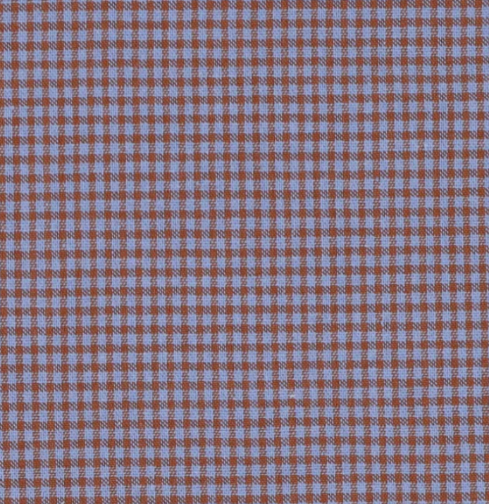 Housse de coussin Mini Vichy Bleu Lavande & Marron LINJE