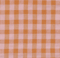 Housse de coussin Vichy Rose Poudré & Brun LINJE