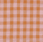 Housse de coussin Vichy Rose Poudré & Brun LINJE