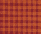Cabas Vichy Aubergine & Orange LINJE