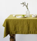 Nappe en lin - Vert Olive LINJE