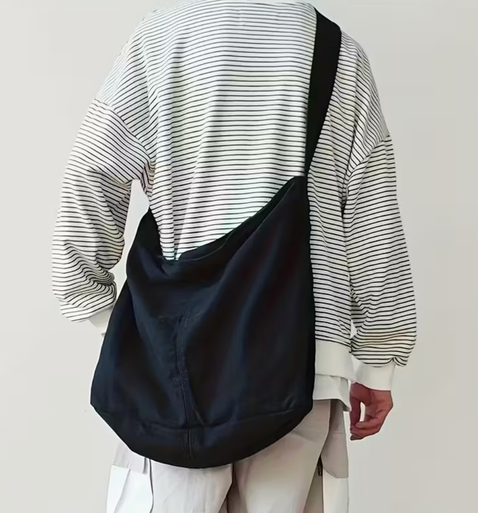 Sac Bandoulière Lin & Coton - Bleu Acier LINJE