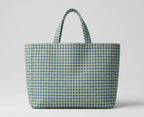 Cabas Vichy Vert & Bleu LINJE