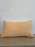 Housse de coussin Vichy Jaune & Abricot LINJE