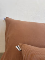 Housse de coussin Mini Vichy Rose Poudré & Brun LINJE