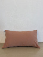 Housse de coussin Mini Vichy Rose Poudré & Brun LINJE