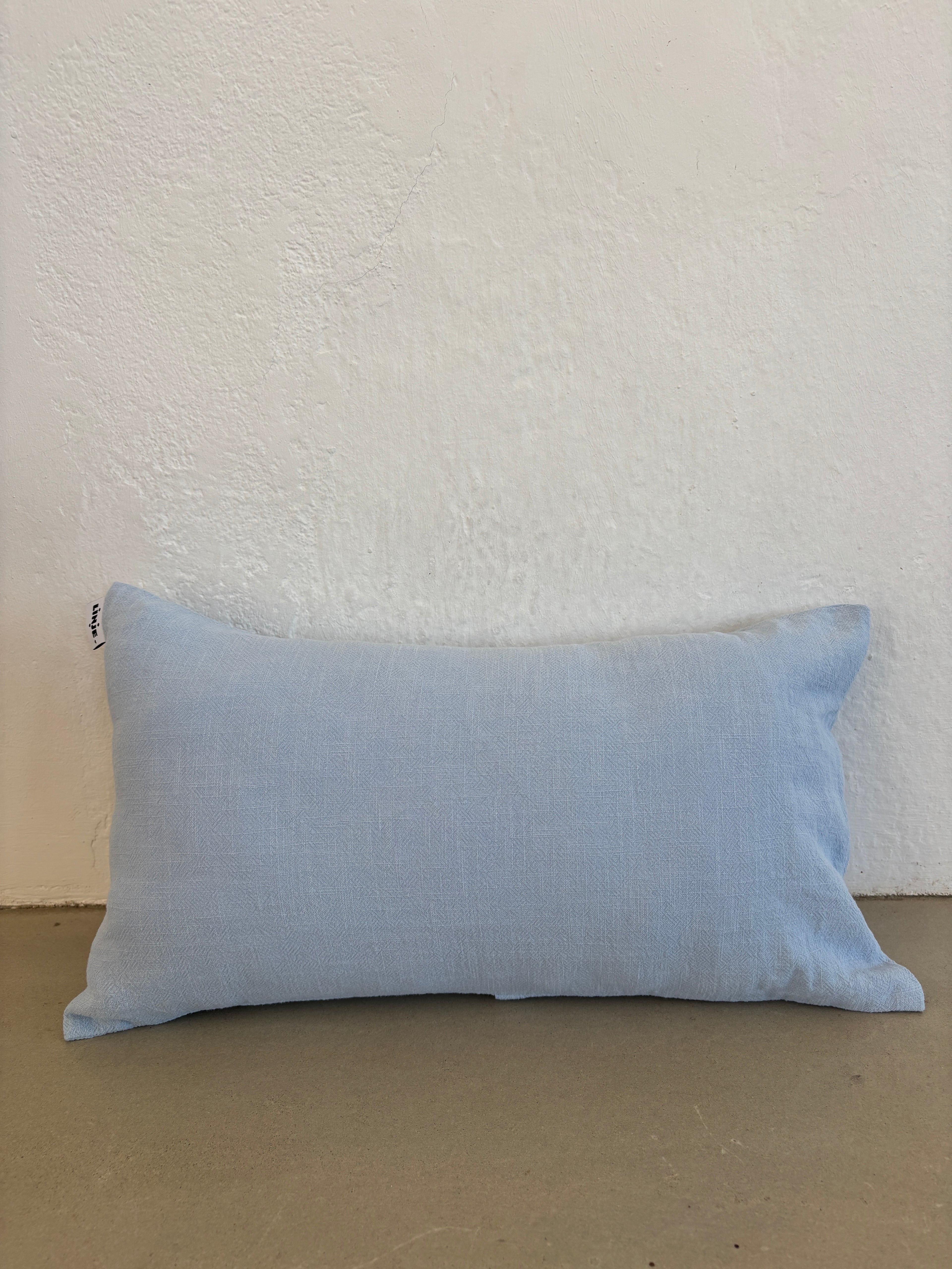 Housse de coussin Lin & Coton - Bleu Clair LINJE