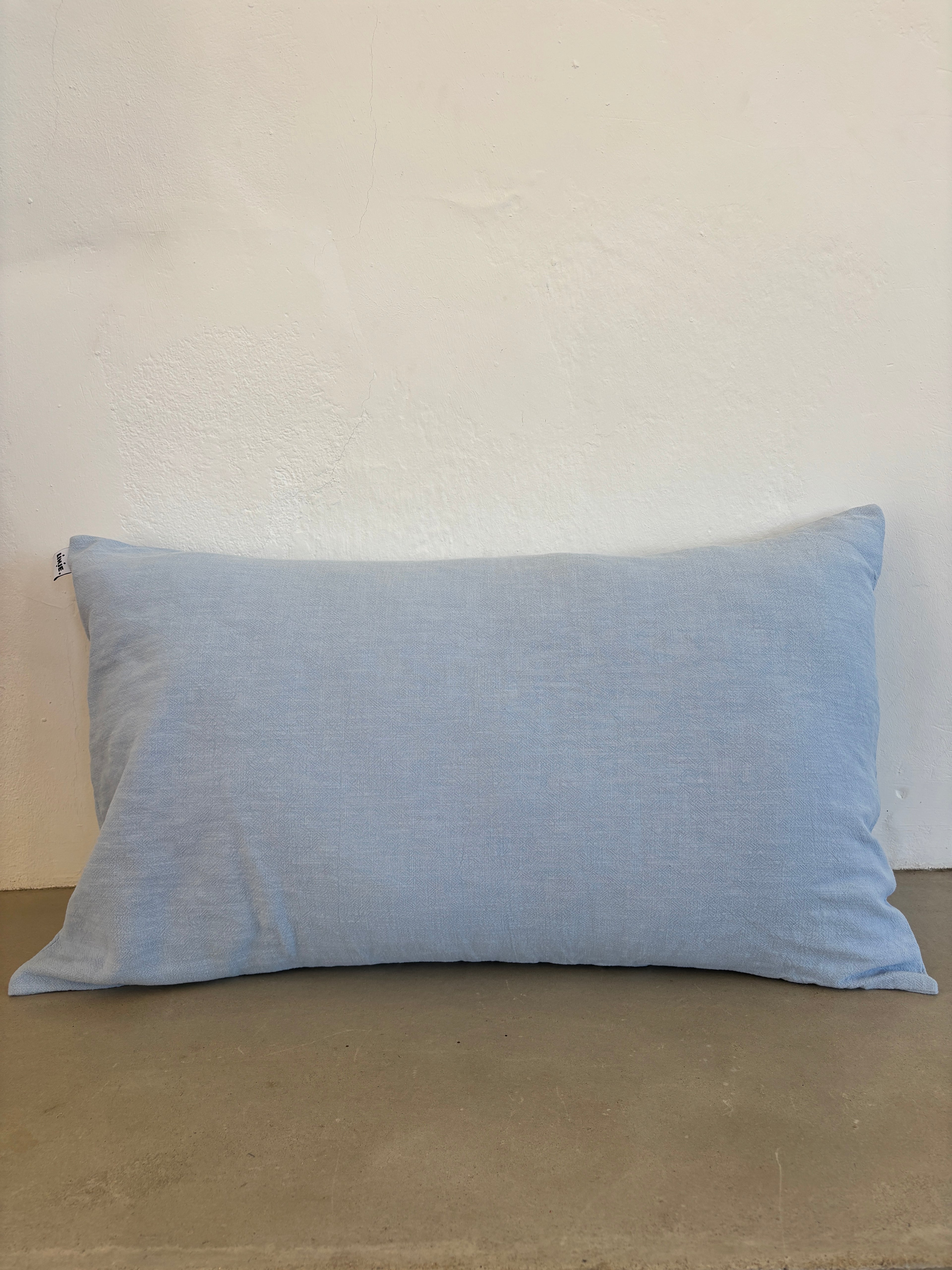 Housse de coussin Lin & Coton - Bleu Clair LINJE