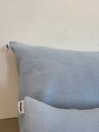 Housse de coussin Lin & Coton - Bleu Clair LINJE