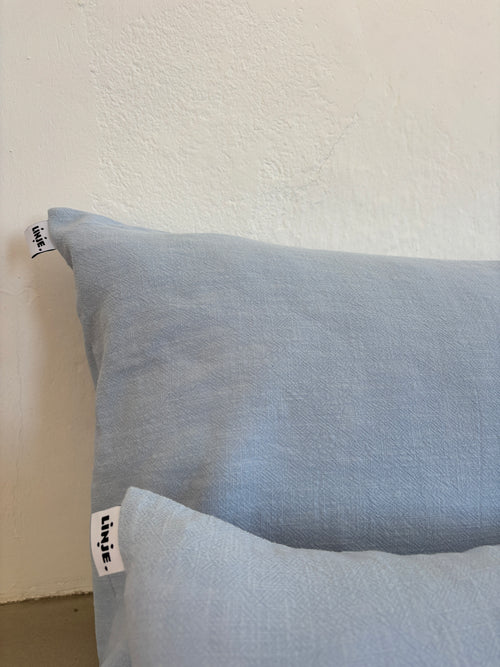 Housse de coussin Lin & Coton - Bleu Clair LINJE