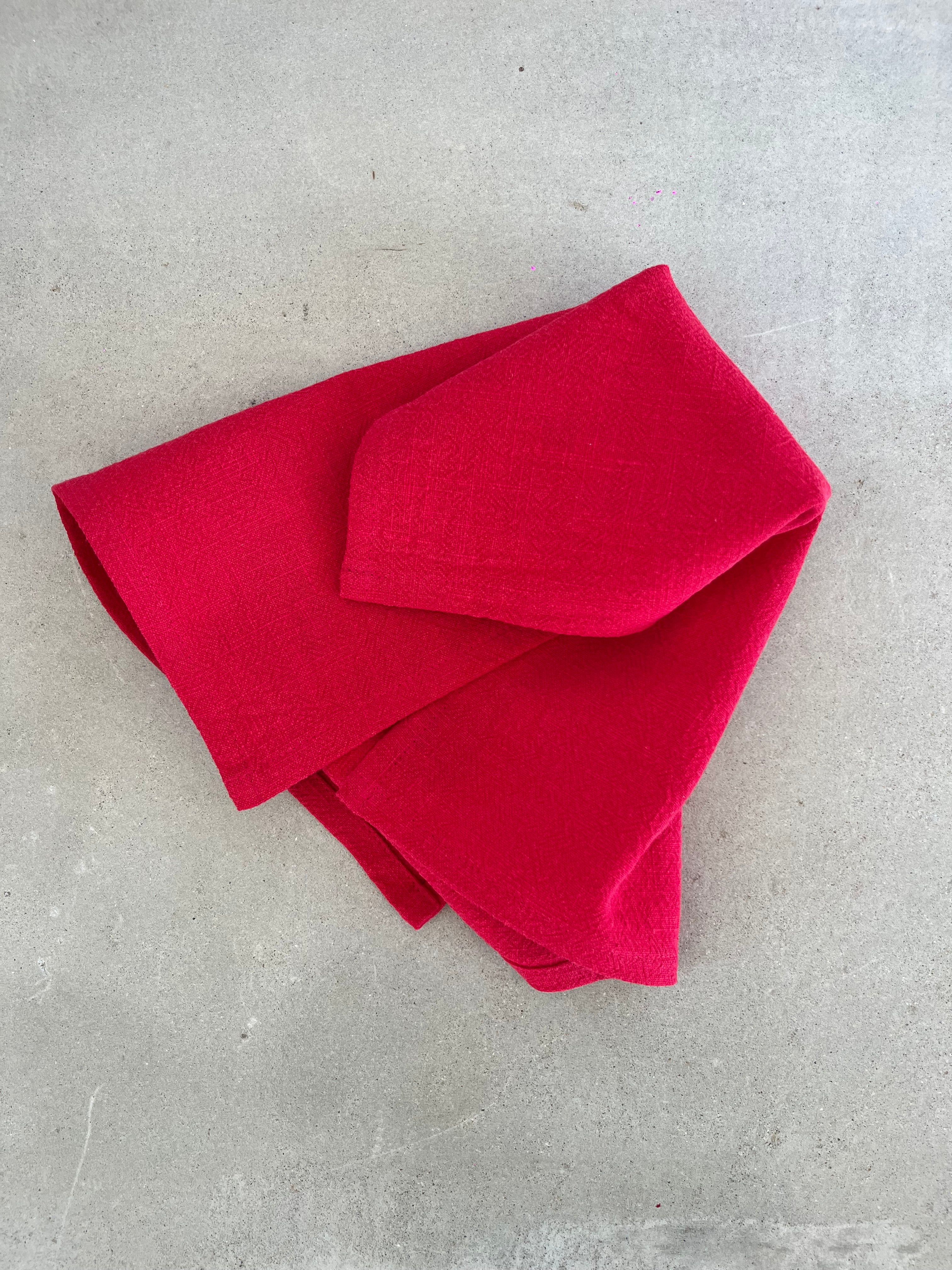 Serviette de table Lin & Coton - Rouge LINJE