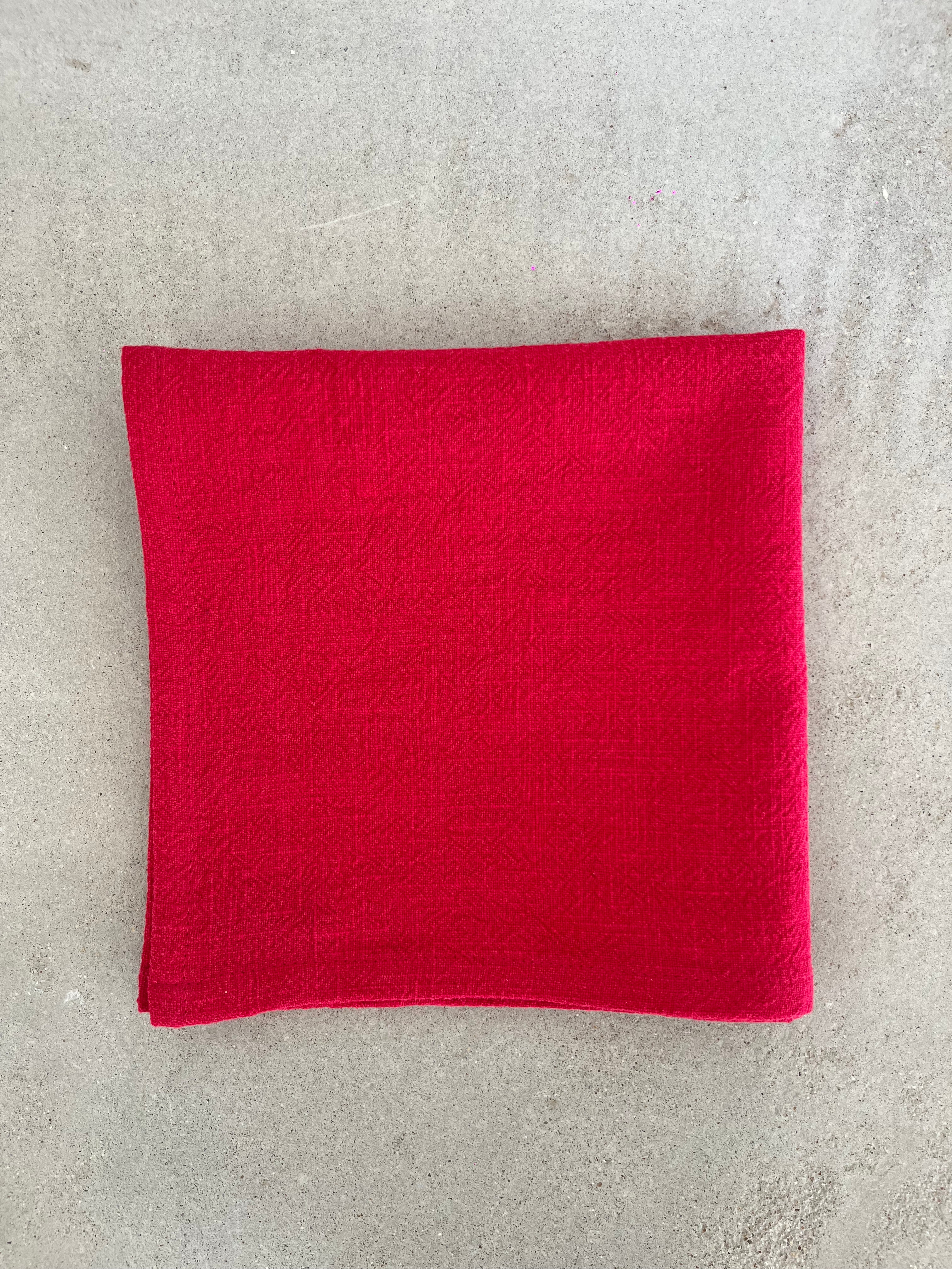Serviette de table Lin & Coton - Rouge LINJE