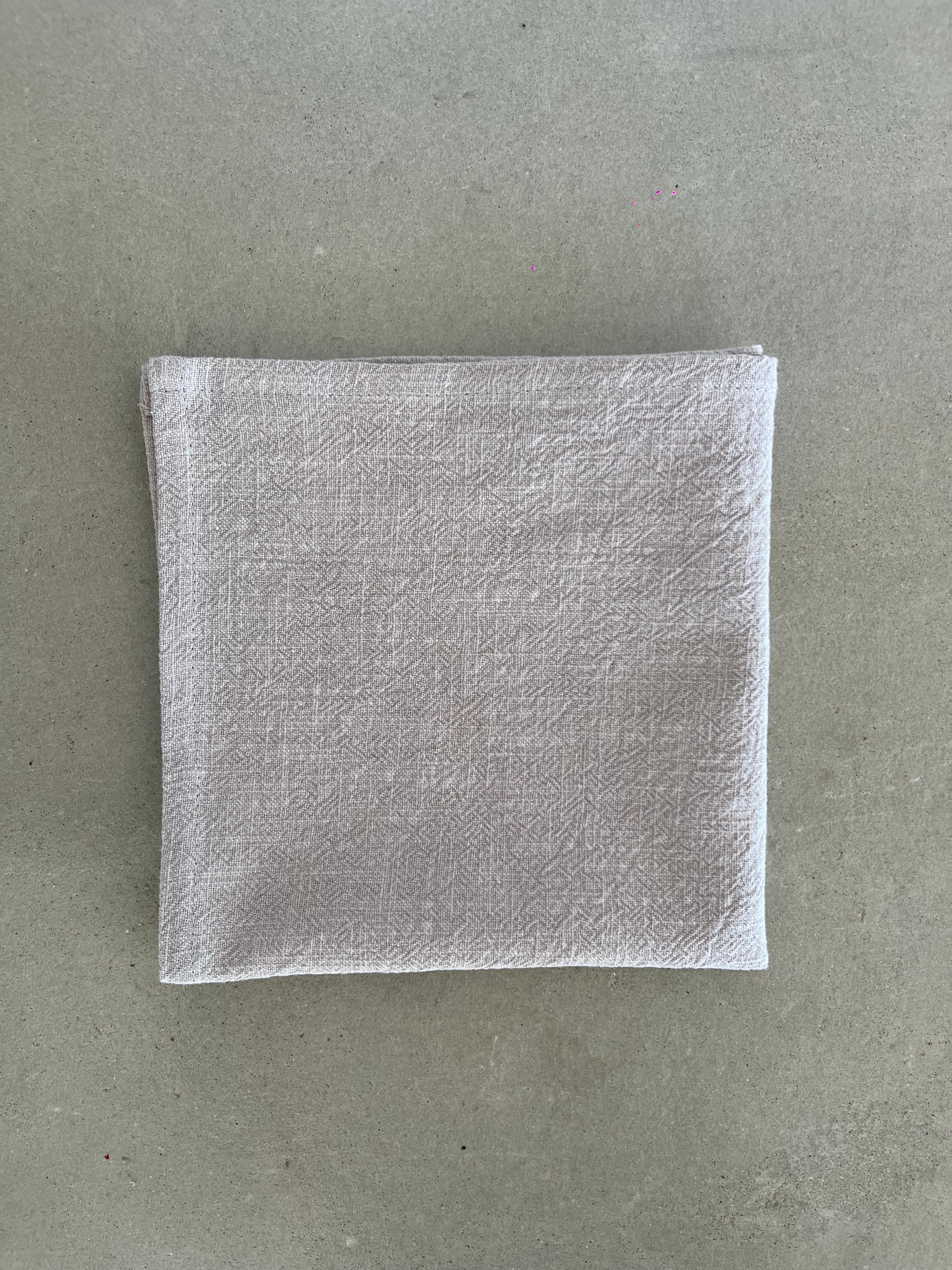 Serviette de table Lin & Coton - Gris Clair LINJE