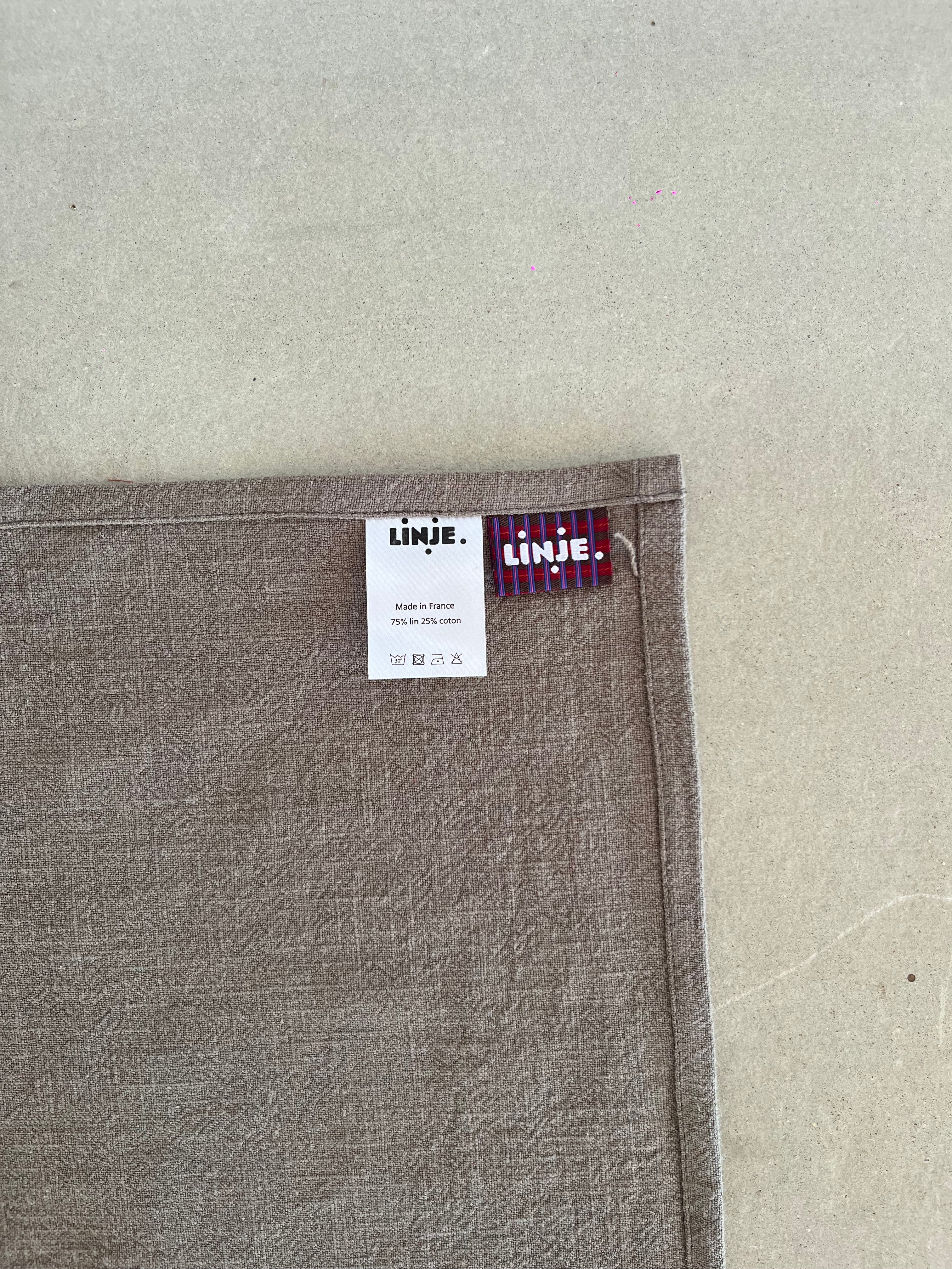 Serviette de table Lin & Coton - Brun LINJE