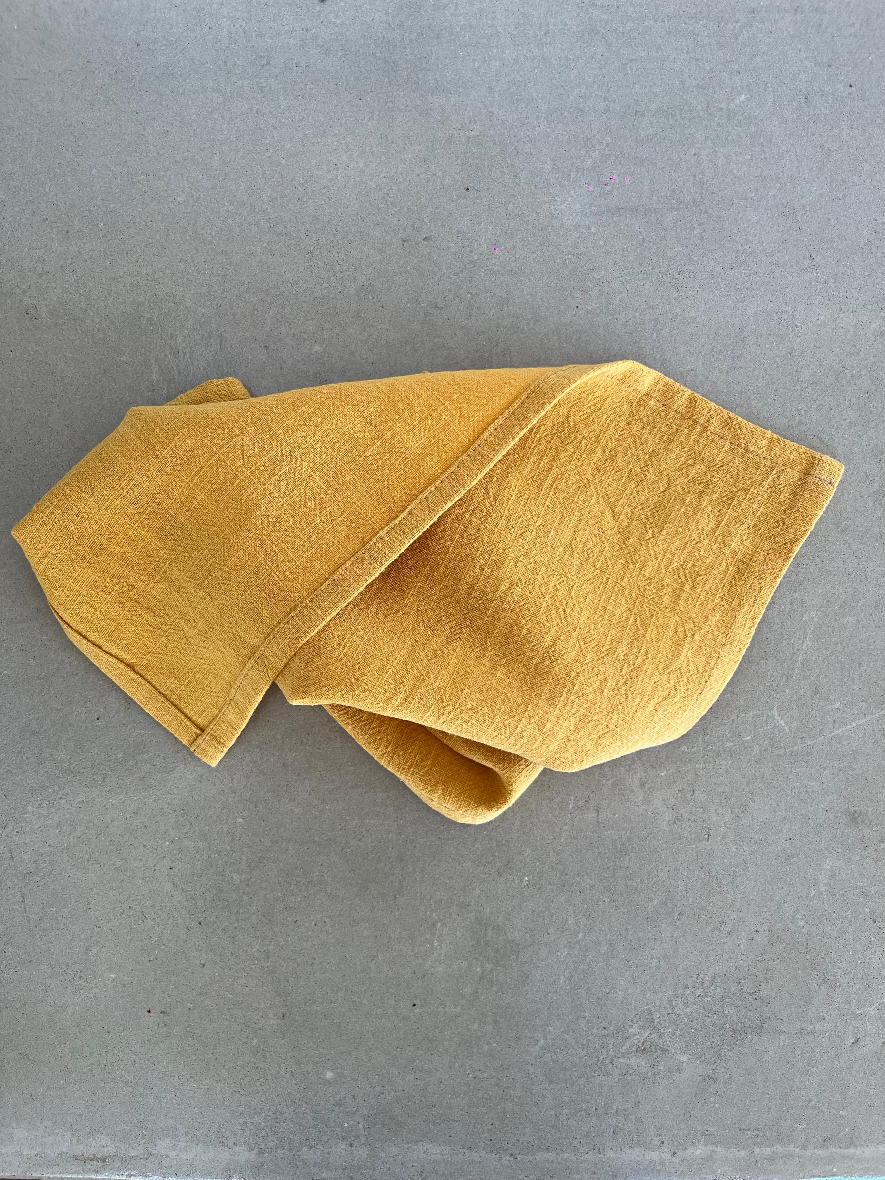 Serviette de table Lin & Coton - Jaune LINJE