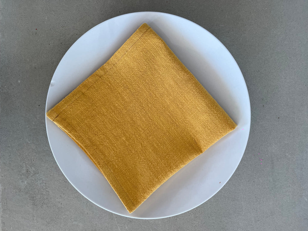 Serviette de table Lin & Coton - Jaune LINJE