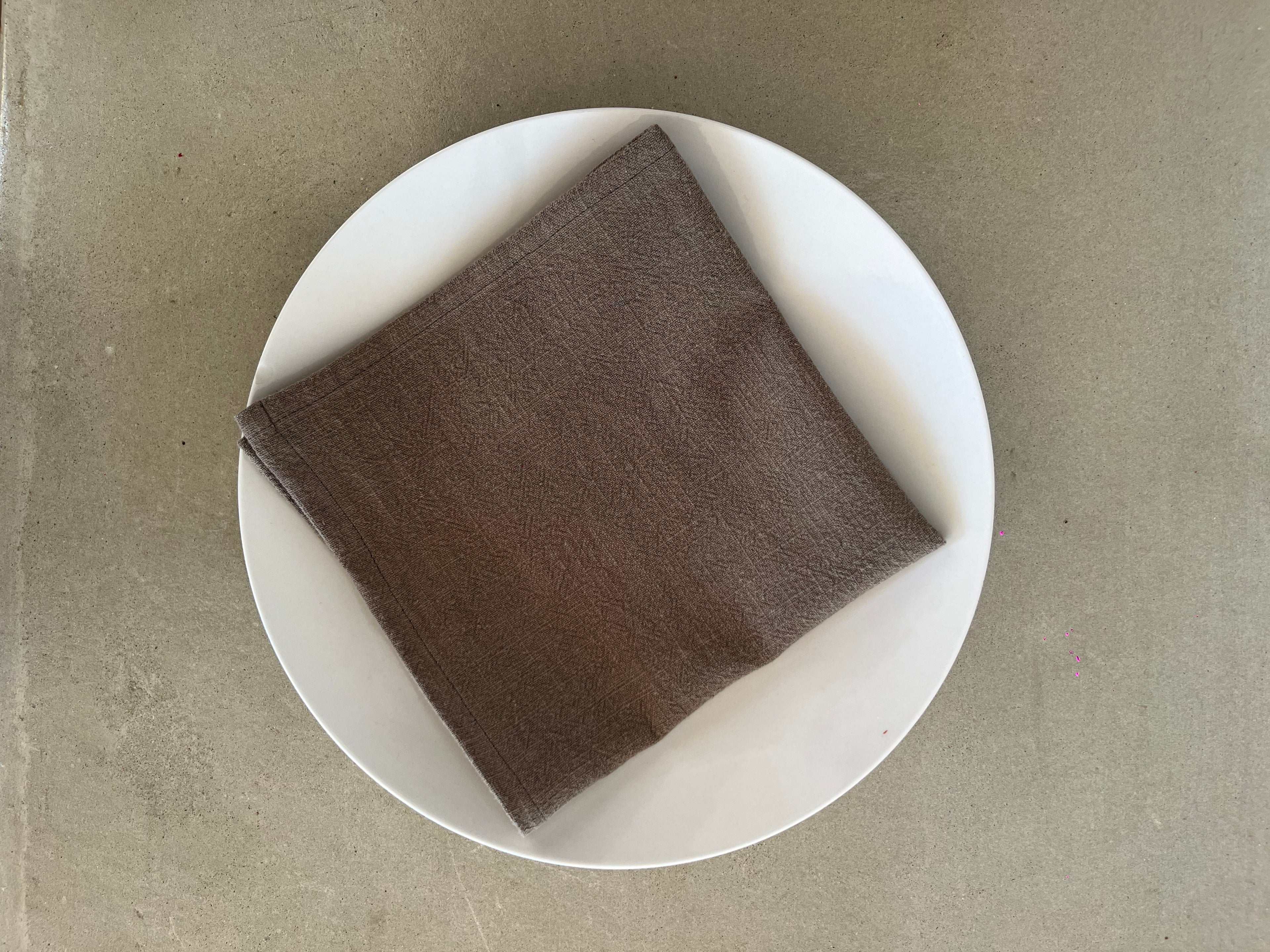Serviette de table Lin & Coton - Brun LINJE