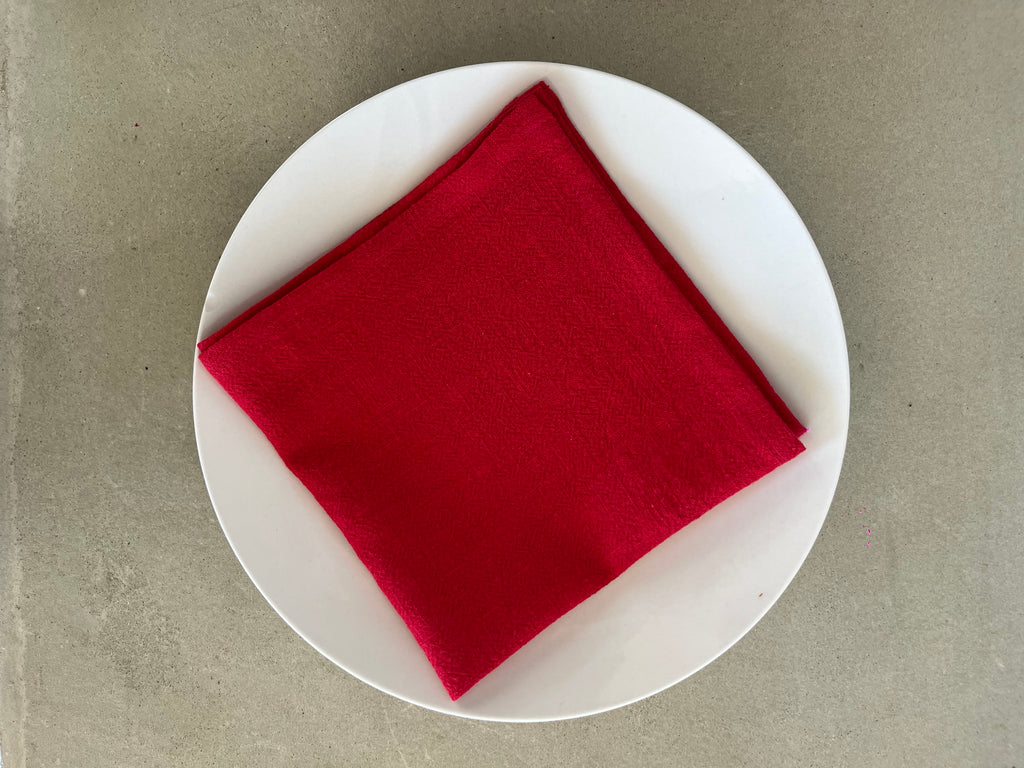 Serviette de table Lin & Coton - Rouge LINJE