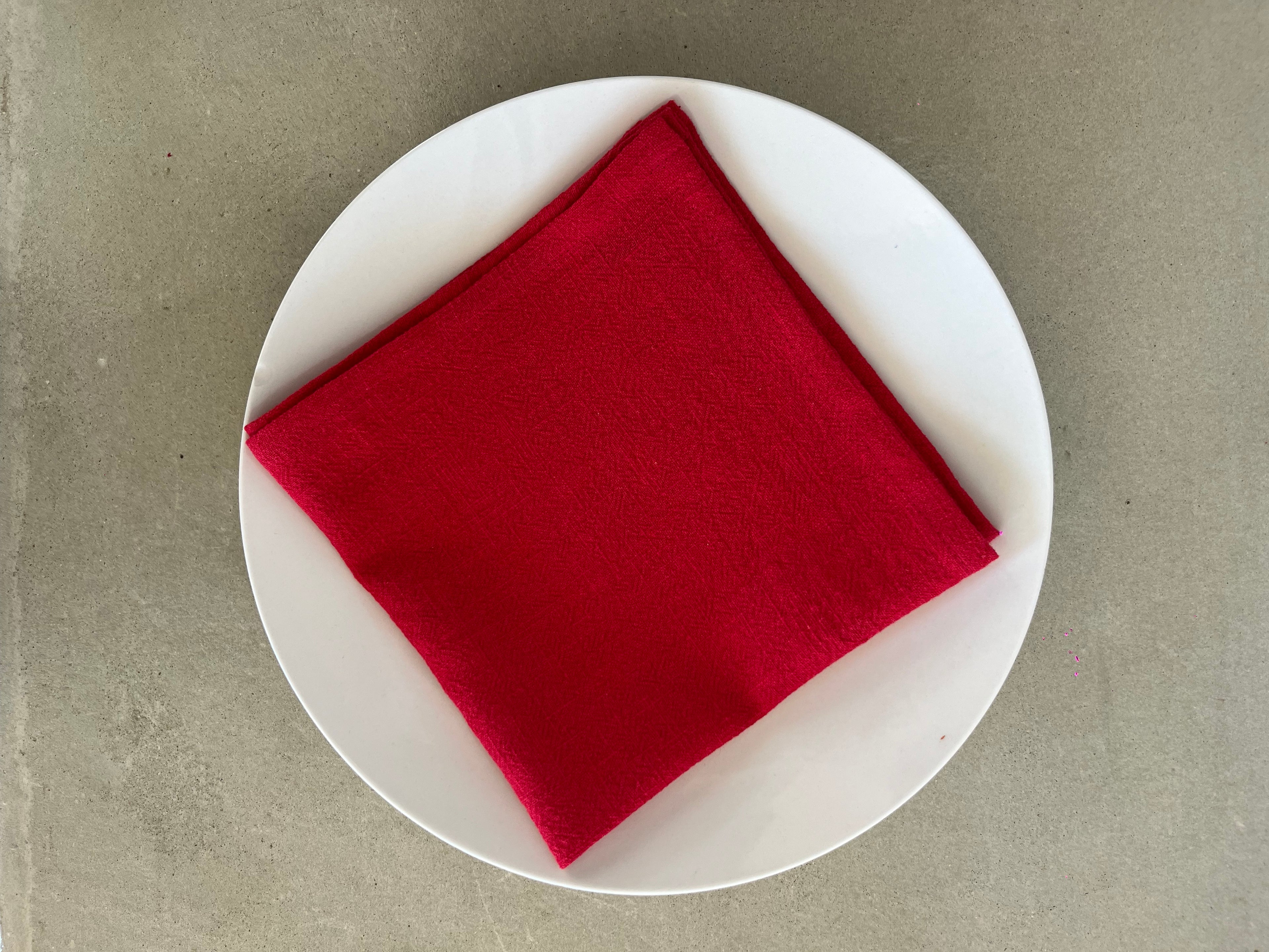 Serviette de table Lin & Coton - Rouge LINJE