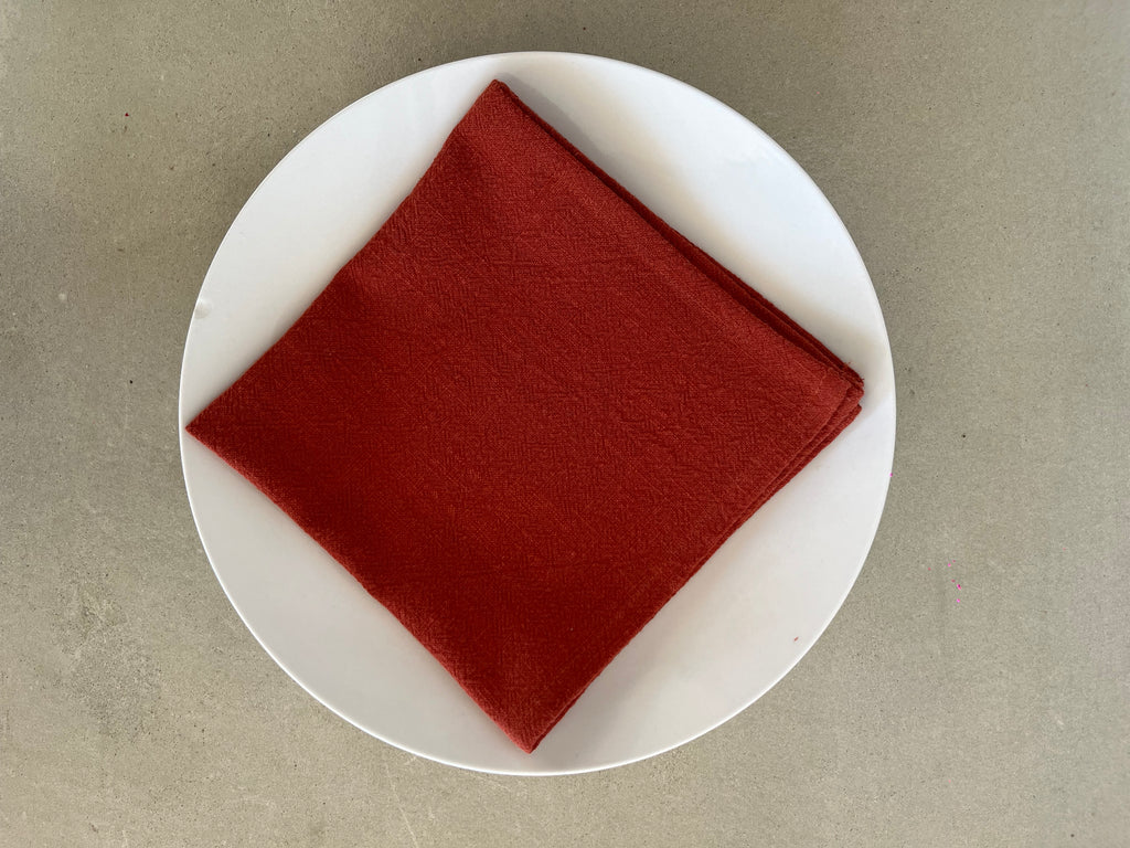 Serviette de table Lin & Coton - Terracotta LINJE