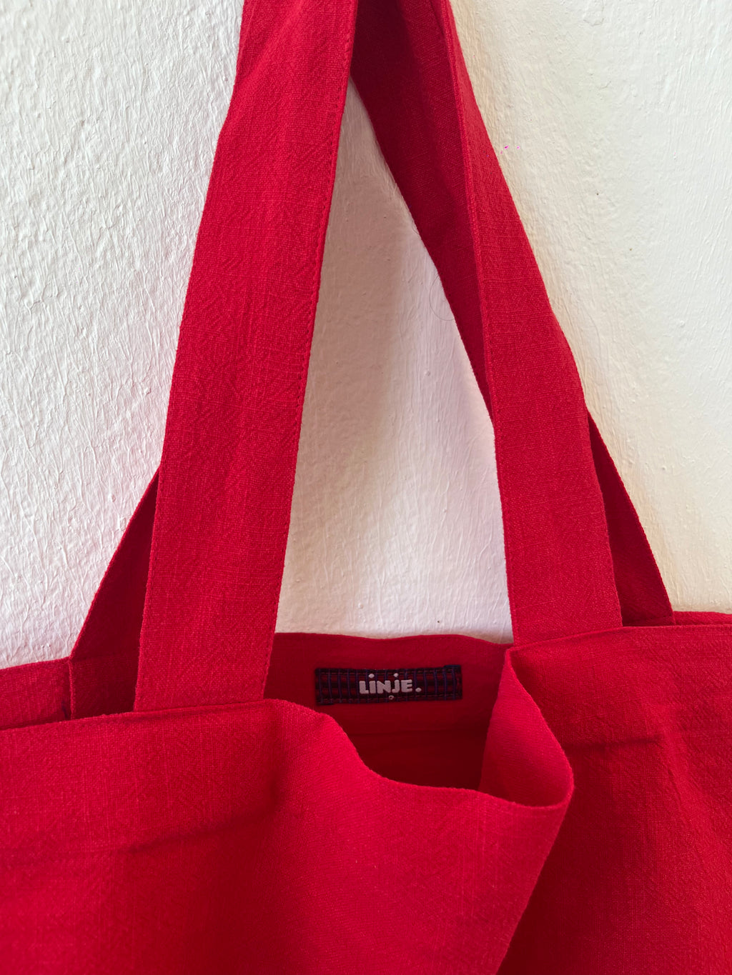 Cabas Lin & Coton - Rouge LINJE