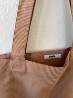 Cabas Mini Vichy Rose Poudré & Brun LINJE