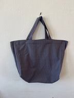 Cabas Mini Vichy Bleu Lavande & Marron LINJE