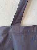Cabas Mini Vichy Bleu Lavande & Marron LINJE