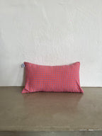 Housse de coussin Vichy Violet & Rose LINJE