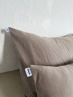 Housse de coussin Mini Vichy Beige & Anthracite LINJE