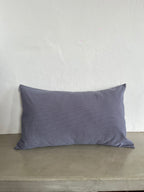 Housse de coussin Mini Vichy Bleu Lavande & Marron LINJE