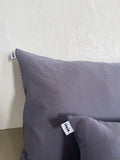 Housse de coussin Mini Vichy Bleu Lavande & Marron LINJE
