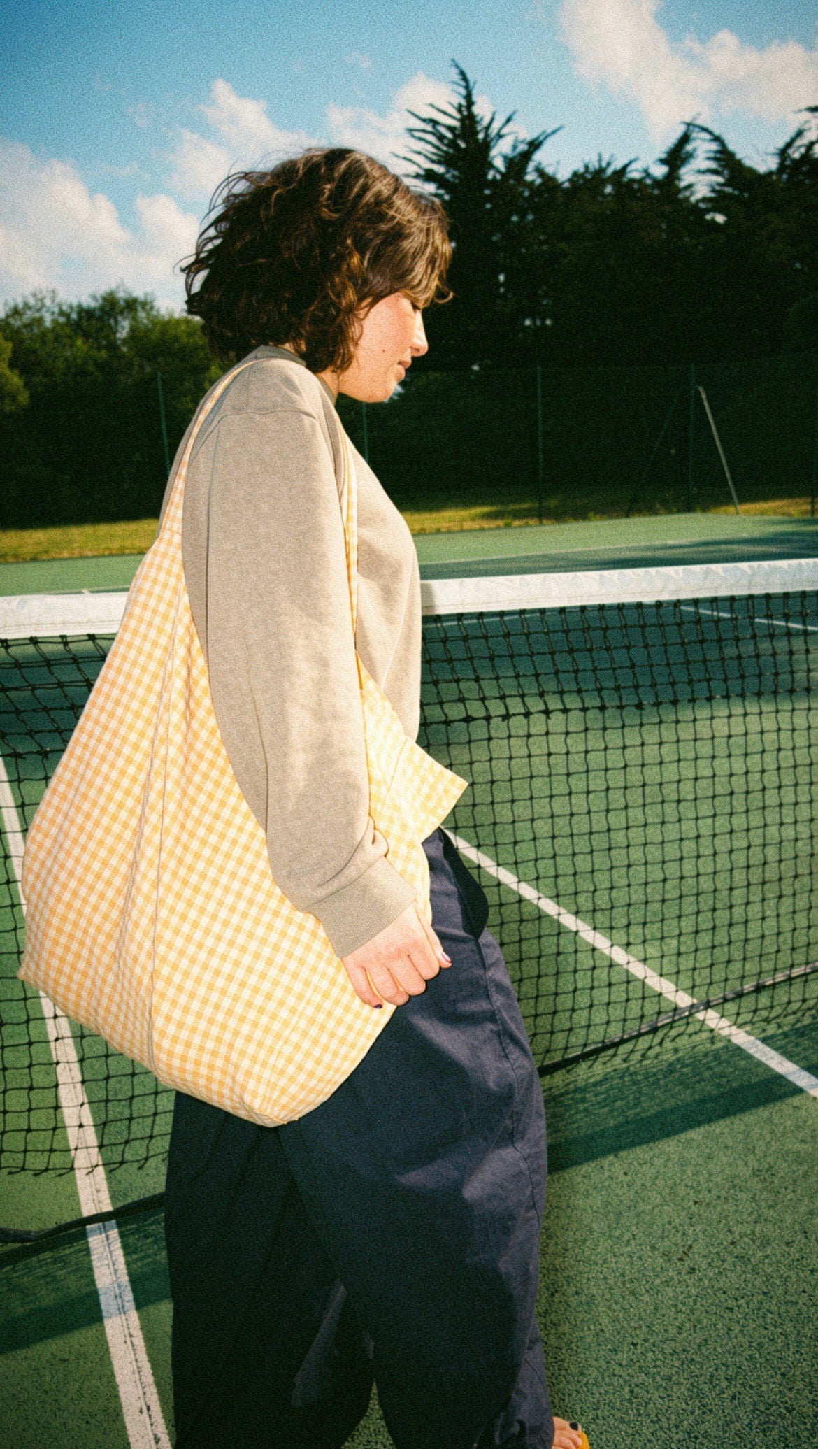 Cabas Vichy Jaune & Abricot LINJE
