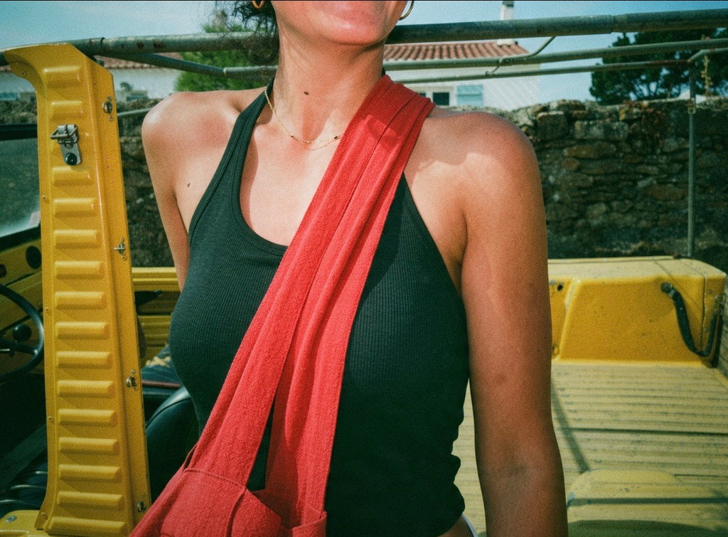 Sac Bandoulière Lin & Coton - Terracotta LINJE