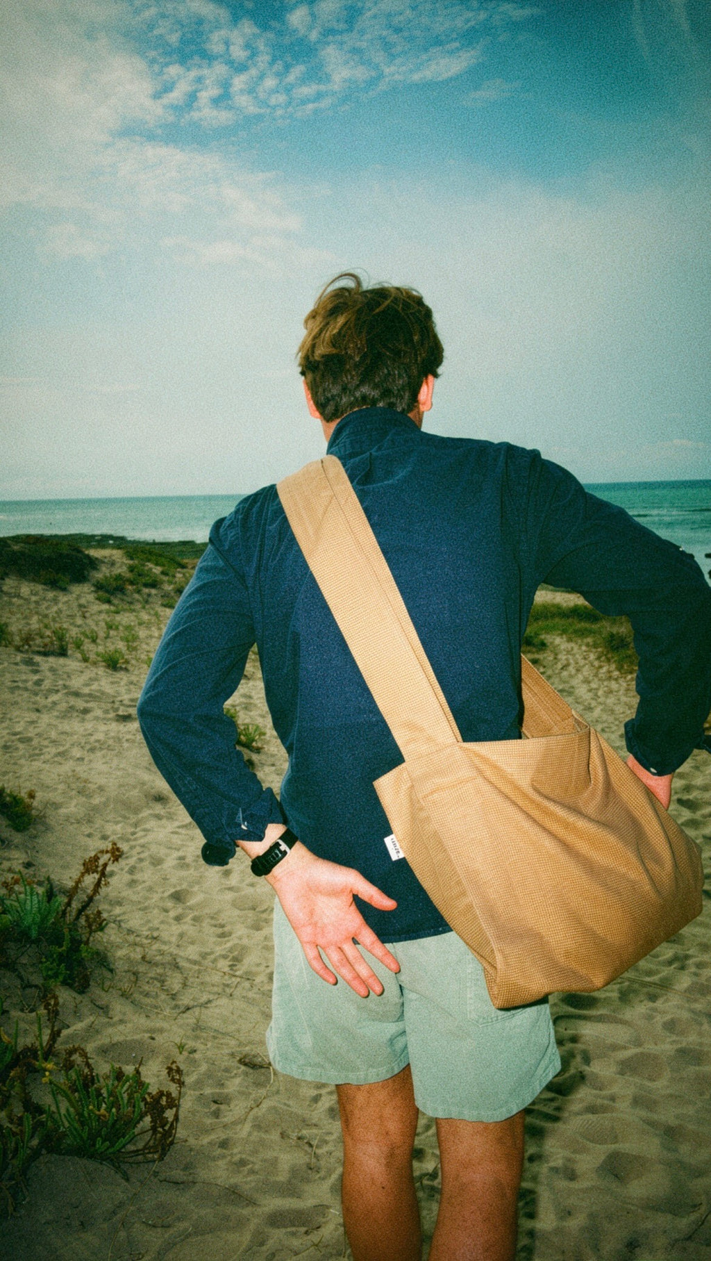 Crossbag Mini Vichy Rose Poudré & Brun LINJE