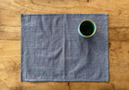 Set de table - Mini Vichy Bleu Lavande & Marron LINJE