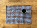 Set de table - Vichy Bleu Lavande & Marron LINJE