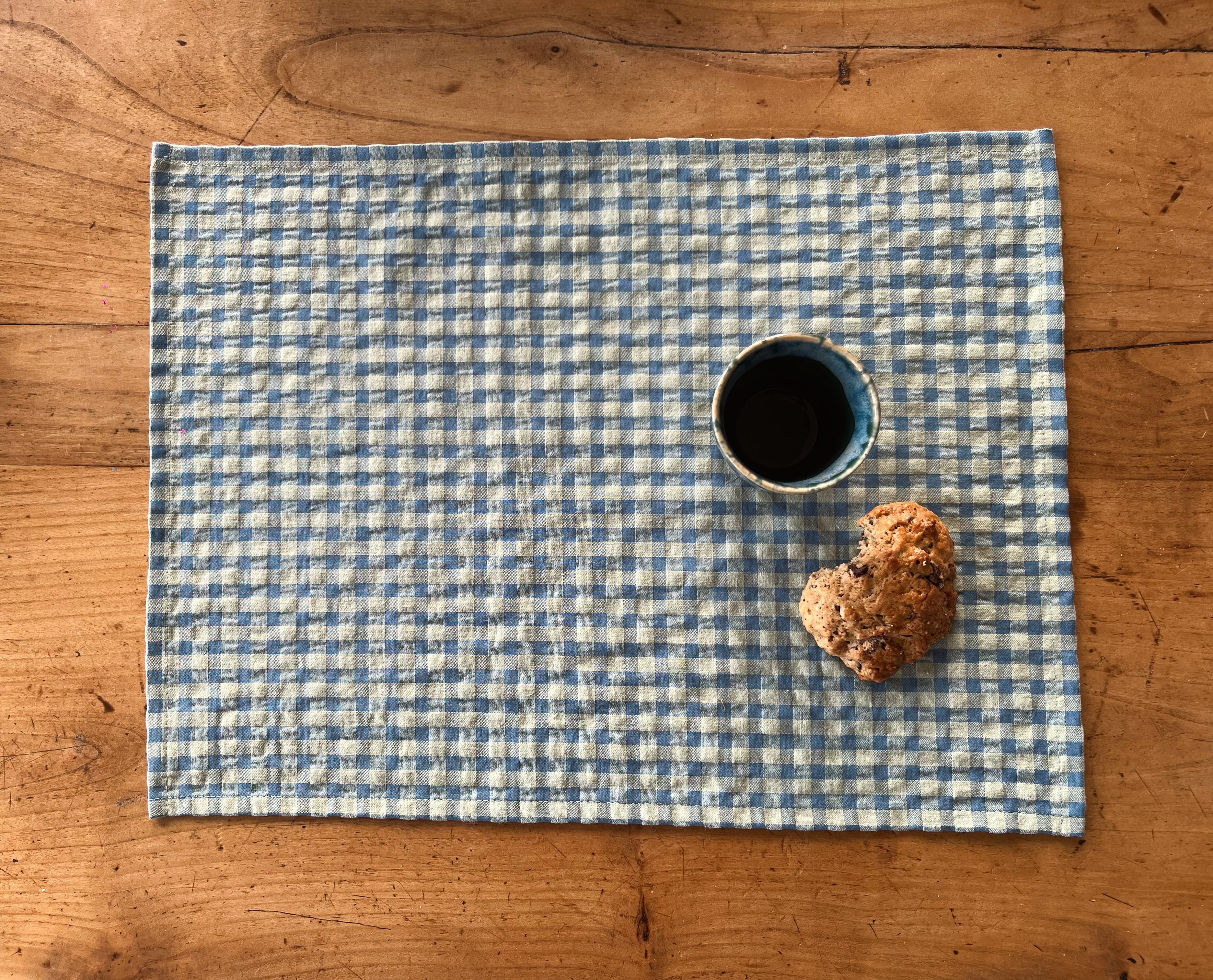 Set de table - Vichy Vert & Bleu LINJE