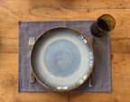 Set de table - Mini Vichy Bleu Lavande & Marron LINJE